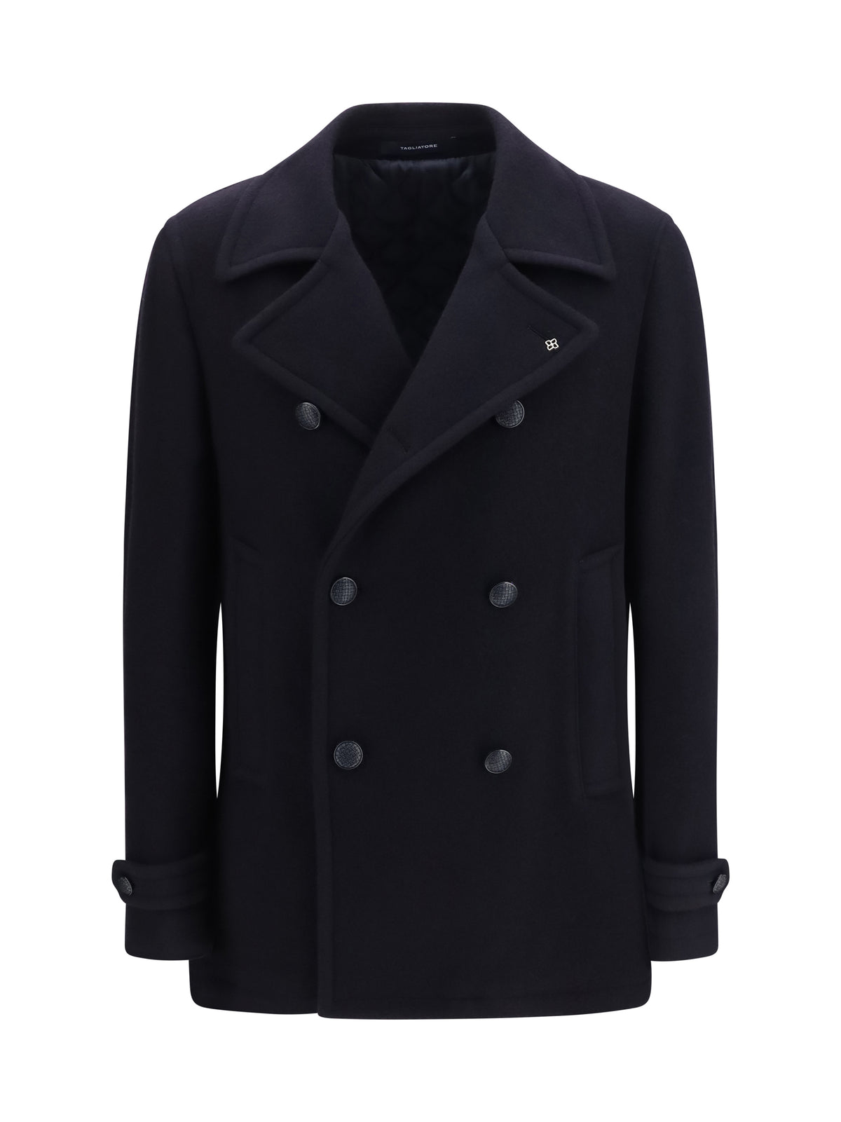 Tagliatore Men Wool Caban Coat