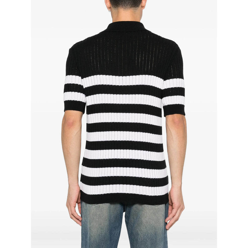 Balmain Black Polo Shirts Men