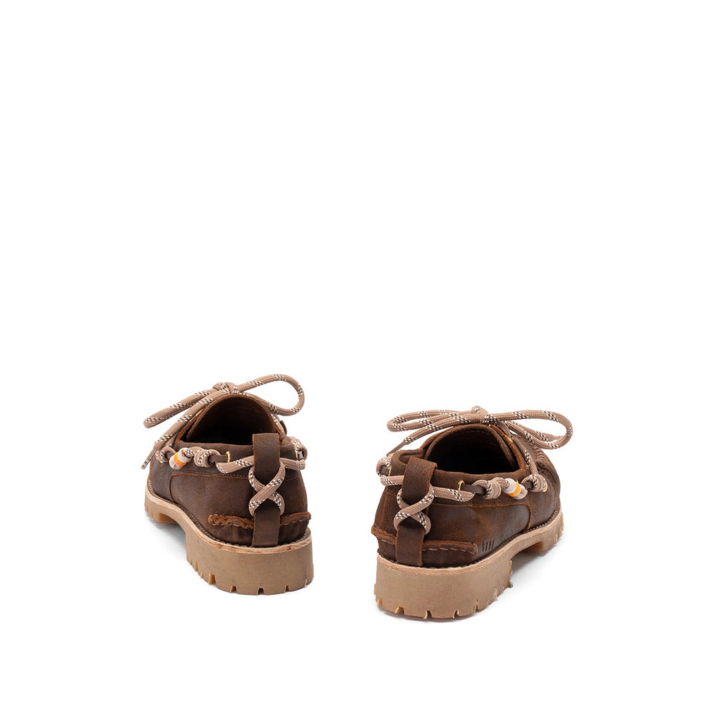 Golden Goose Brown Boat Shoes Men