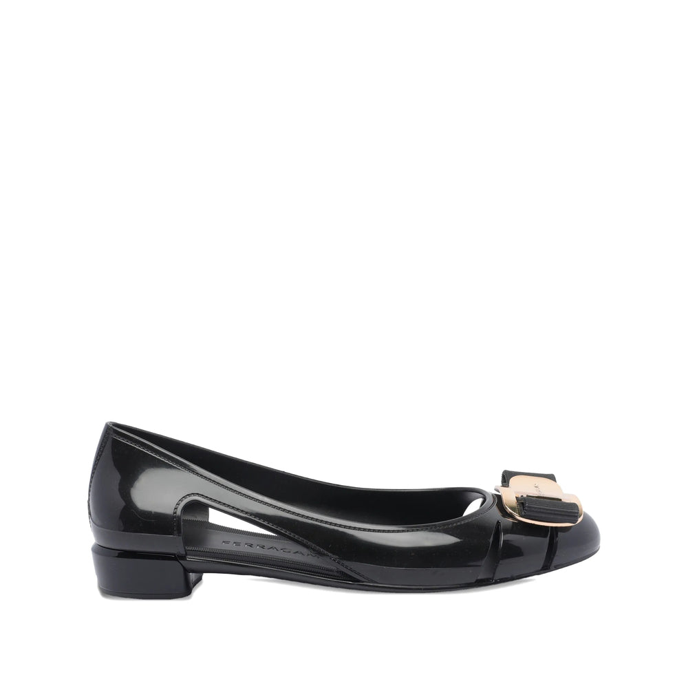Ferragamo Black Ballet Flats Women