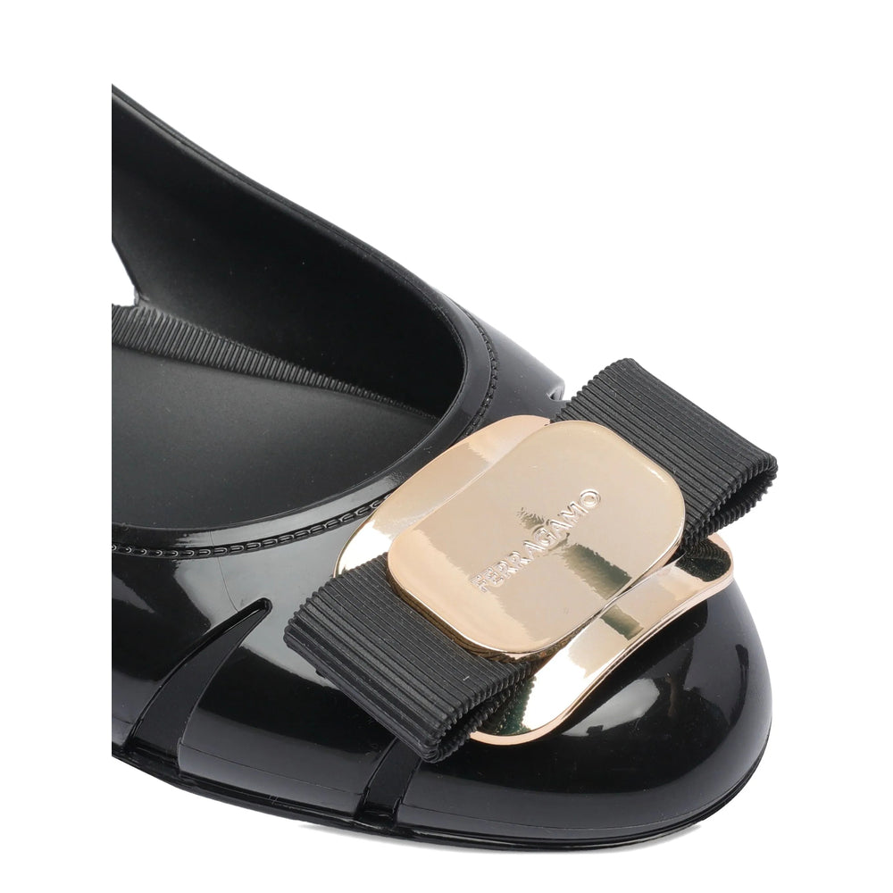 Ferragamo Black Ballet Flats Women