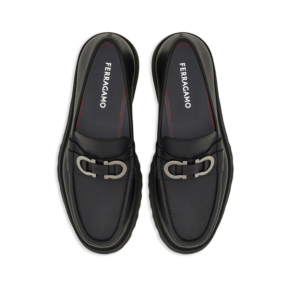 Ferragamo Black Loafers Men