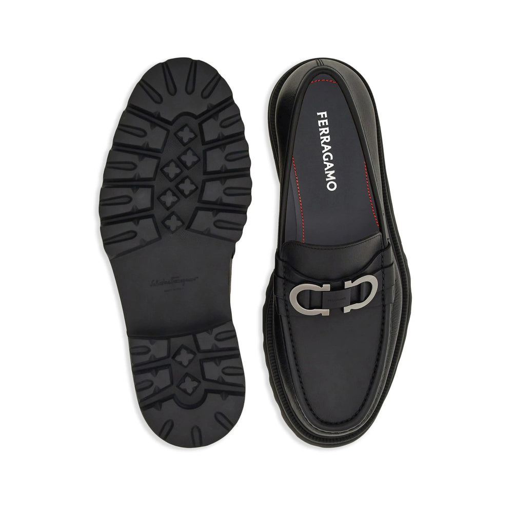 Ferragamo Black Loafers Men