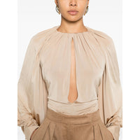 Ferragamo Neutrals Tops - Blouses Women