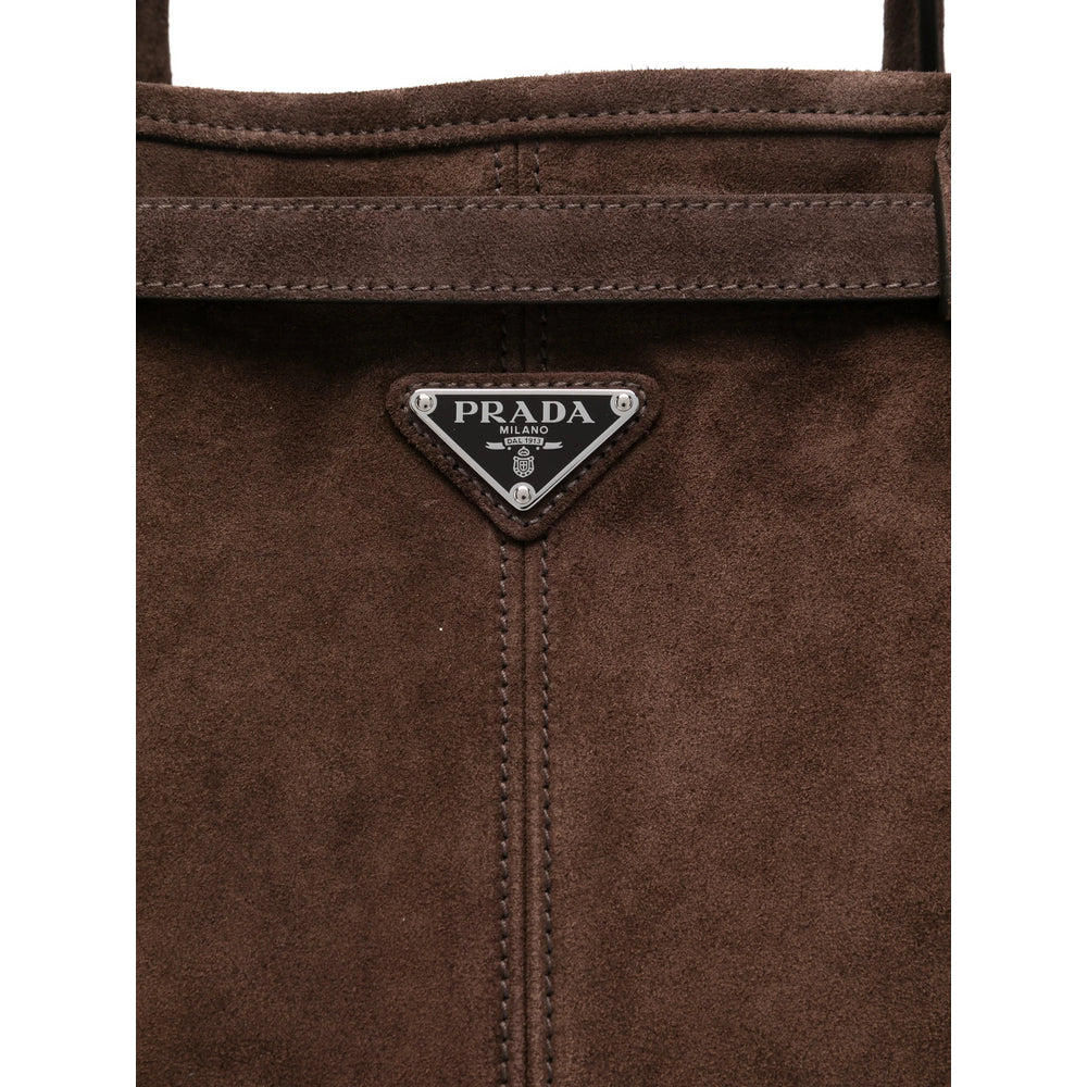 Prada Brown Tote Bags Men