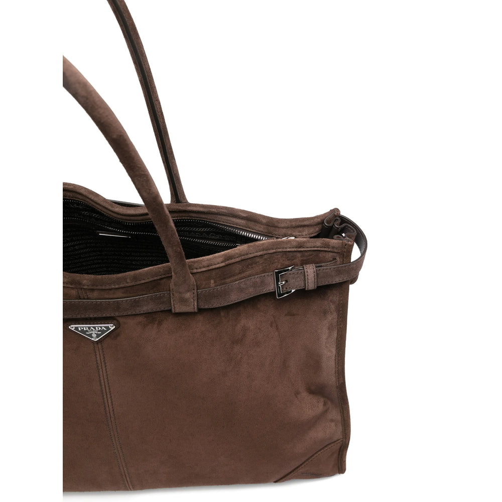 Prada Brown Tote Bags Men