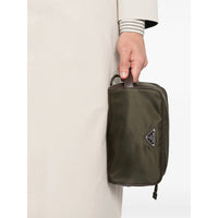 Prada Green Wash Bags Men