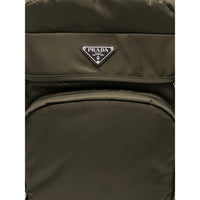 Prada Green Backpacks Men