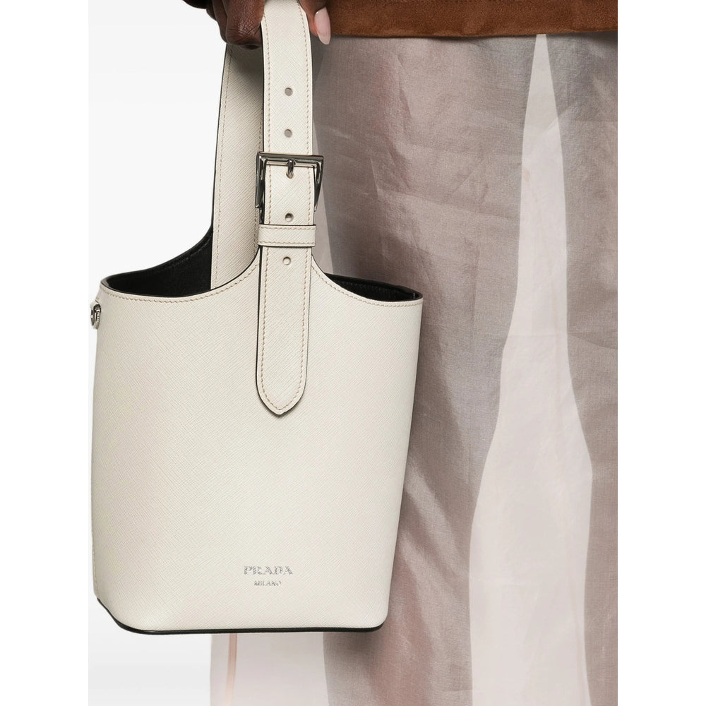 Prada Neutrals Bucket Bags Women