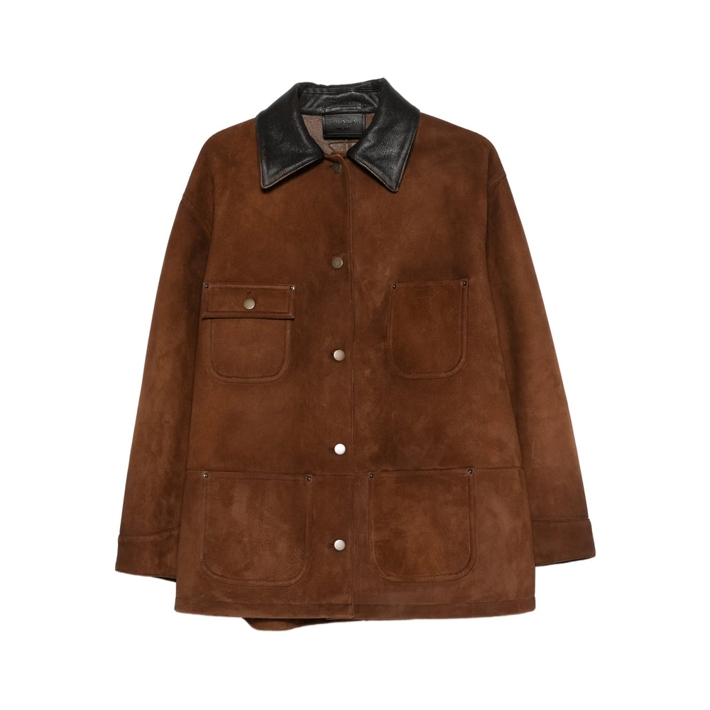 Prada Brown Jackets - Leather Jackets Women