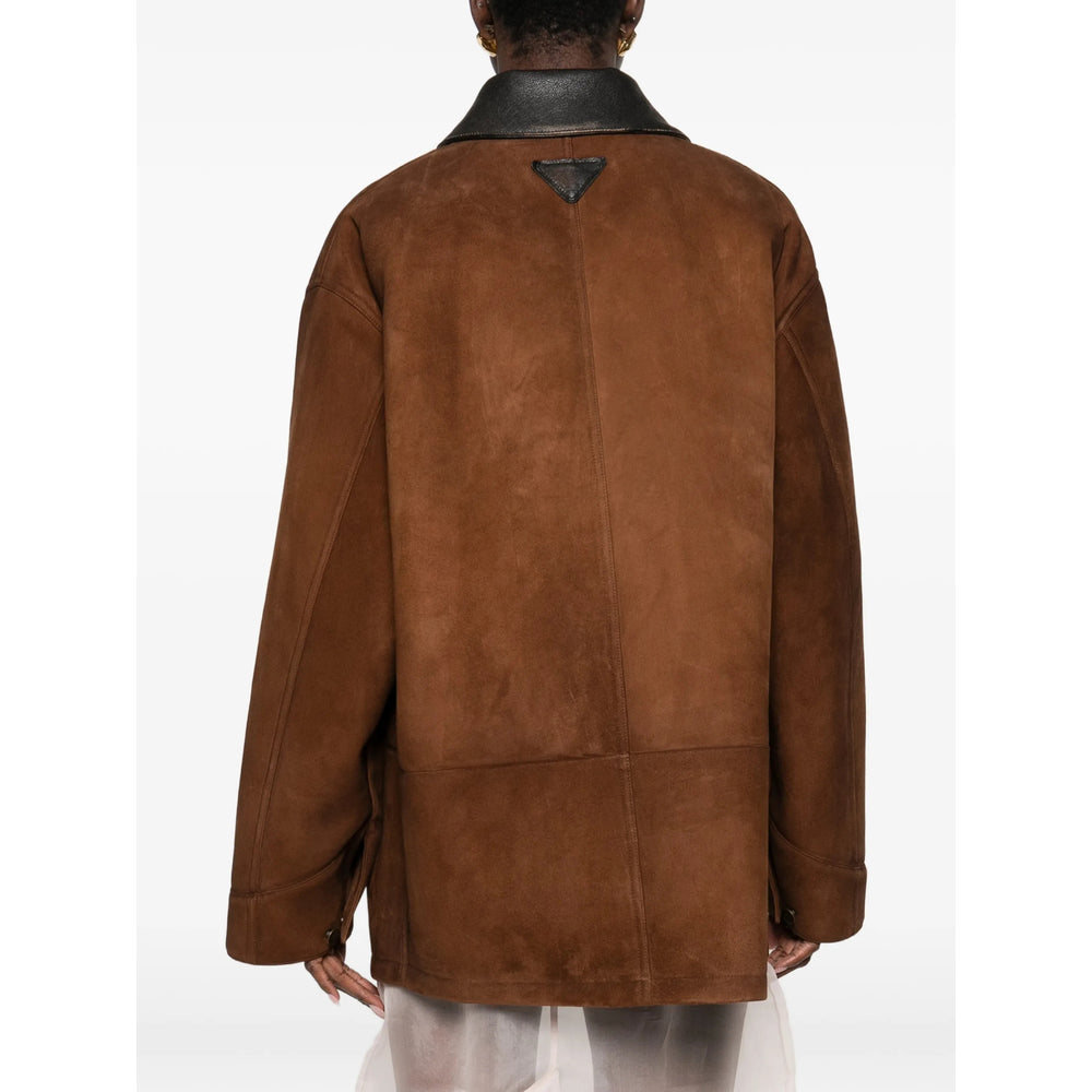 Prada Brown Jackets - Leather Jackets Women