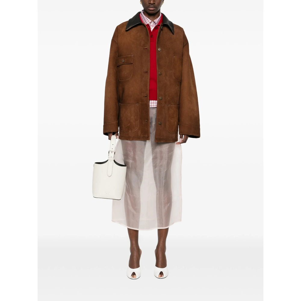 Prada Brown Jackets - Leather Jackets Women