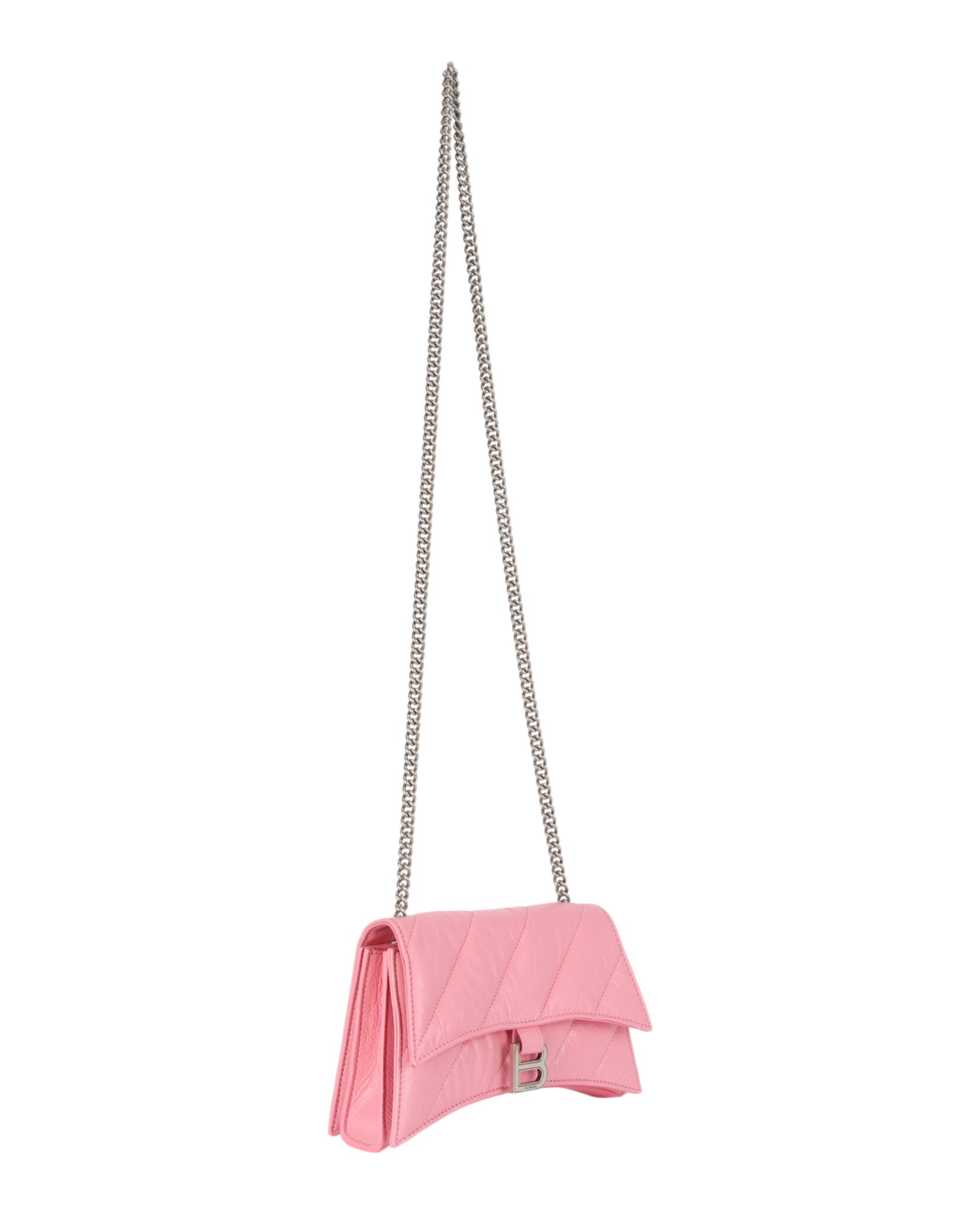 Balenciaga Womens Xs Quilted Crush Leather Shoulder Bag
