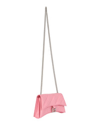 Balenciaga Womens Xs Quilted Crush Leather Shoulder Bag