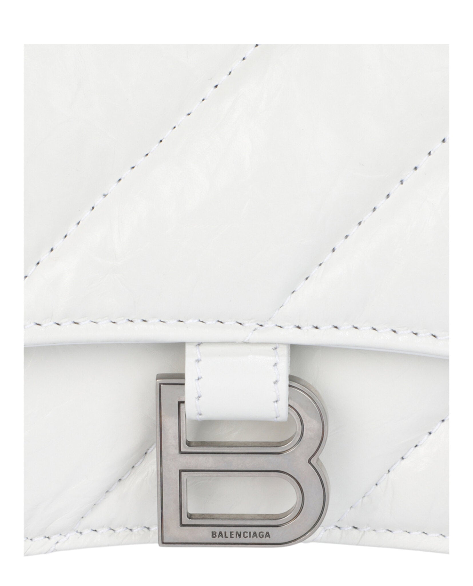 Balenciaga Womens Crush Xs Quilted Chain Shoulder Bag
