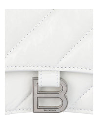 Balenciaga Womens Crush Xs Quilted Chain Shoulder Bag