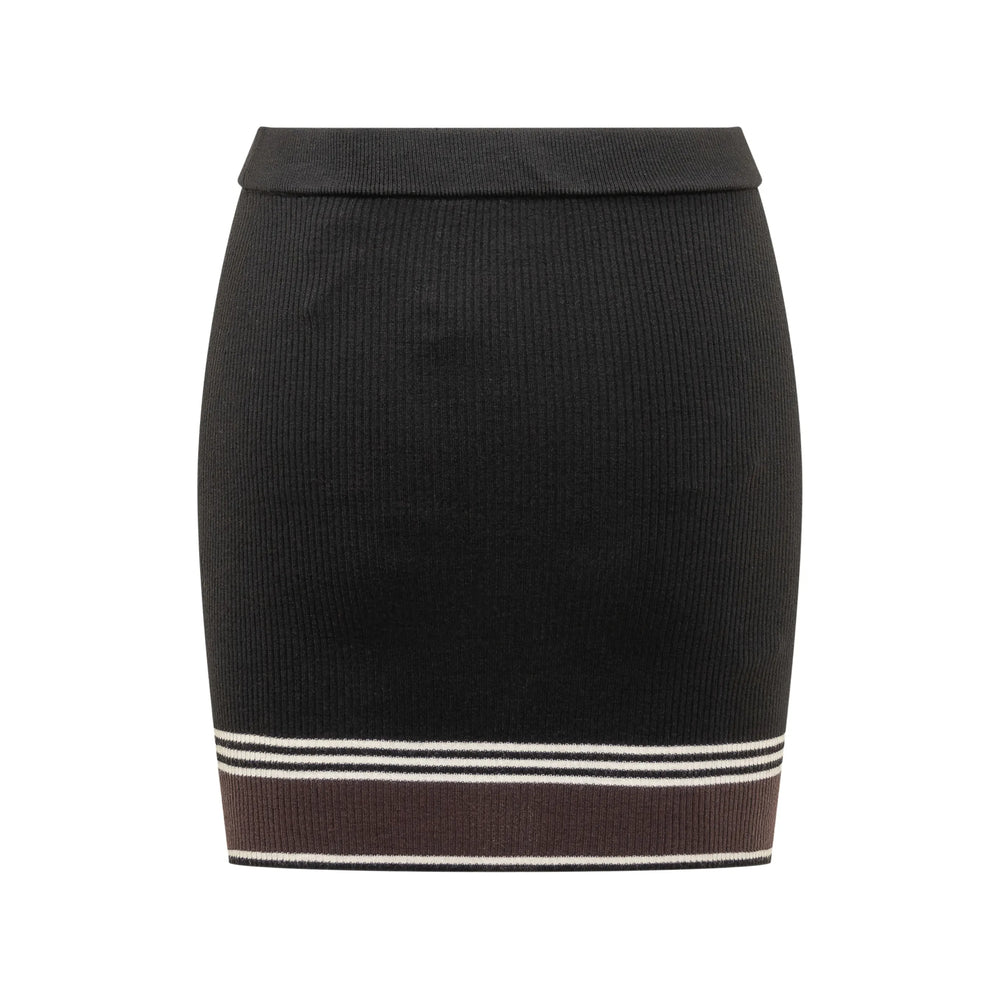 Amiri Amiri Black Skirts - Fitted Skirts Women