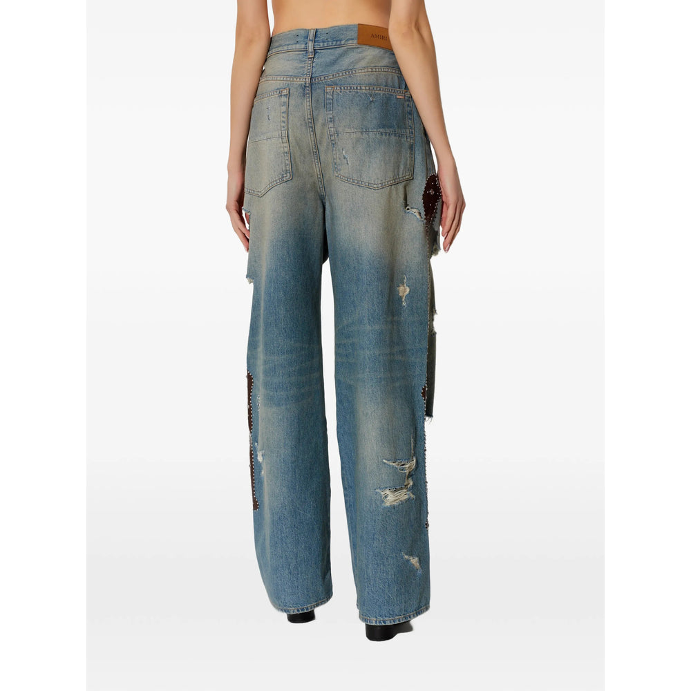 Amiri Amiri Blue Denim - Wide-Leg Jeans Women