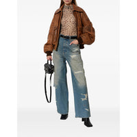 Amiri Amiri Blue Denim - Wide-Leg Jeans Women