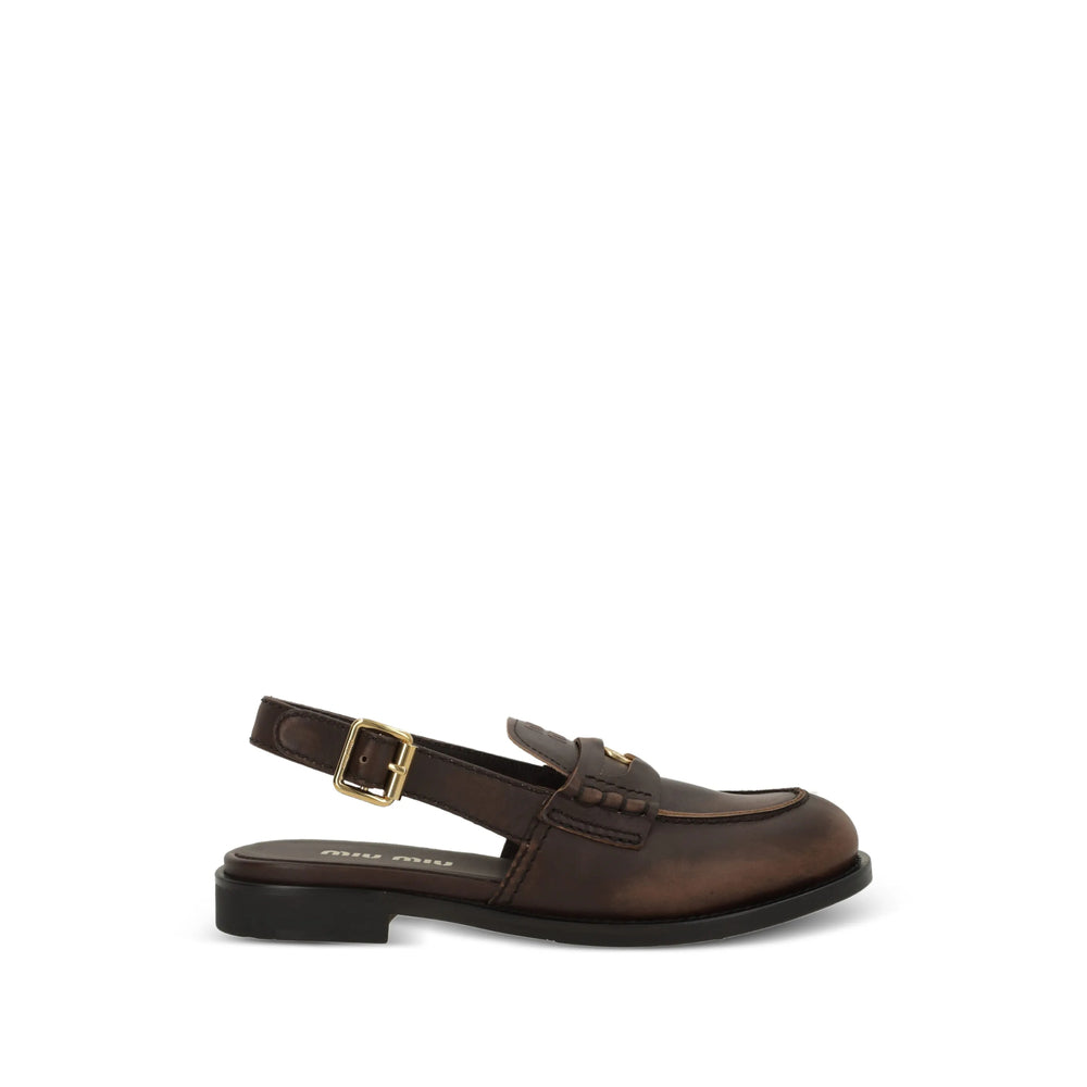 Miu Miu Brown Loafers Women