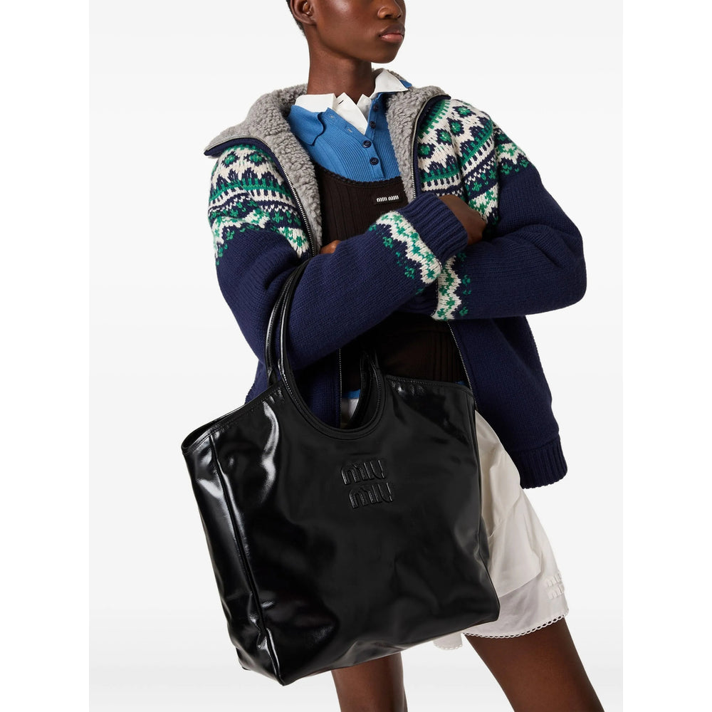 Miu Miu Black Tote Bags Women