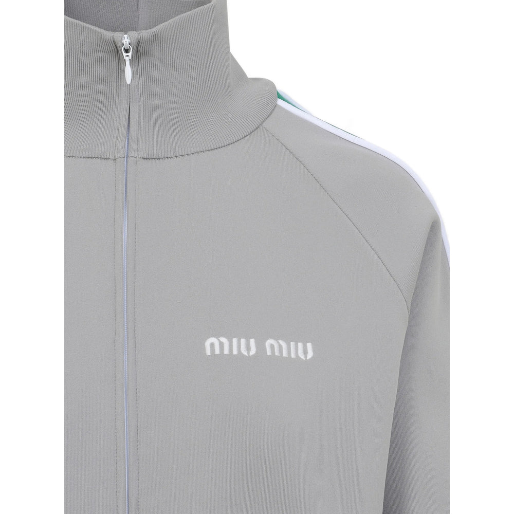 Miu Miu Miu Miu Grey Tops - Sweatshirts Women