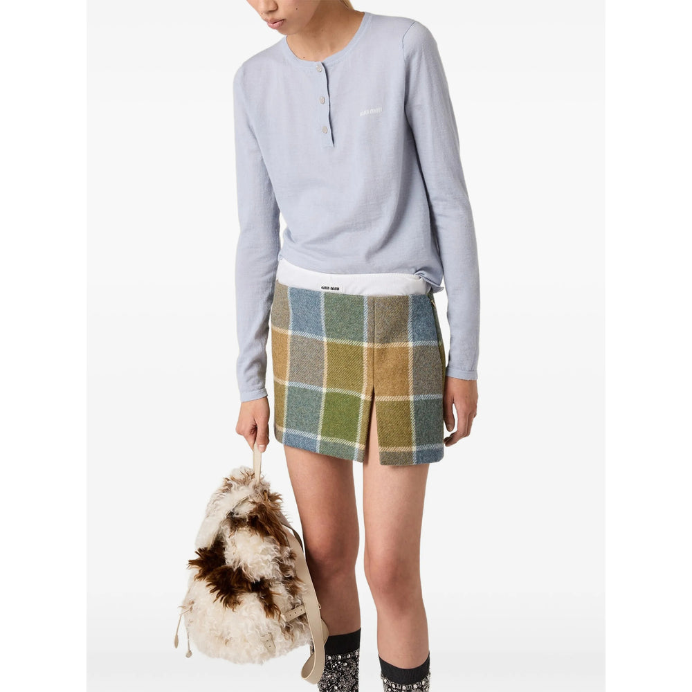 Miu Miu Blue Tops - T-Shirts & Jerseys Women