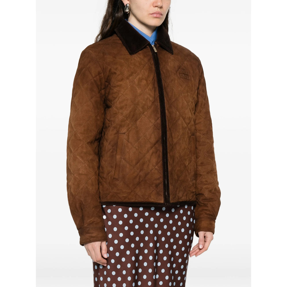 Miu Miu Brown Jackets - Bomber Jackets Women
