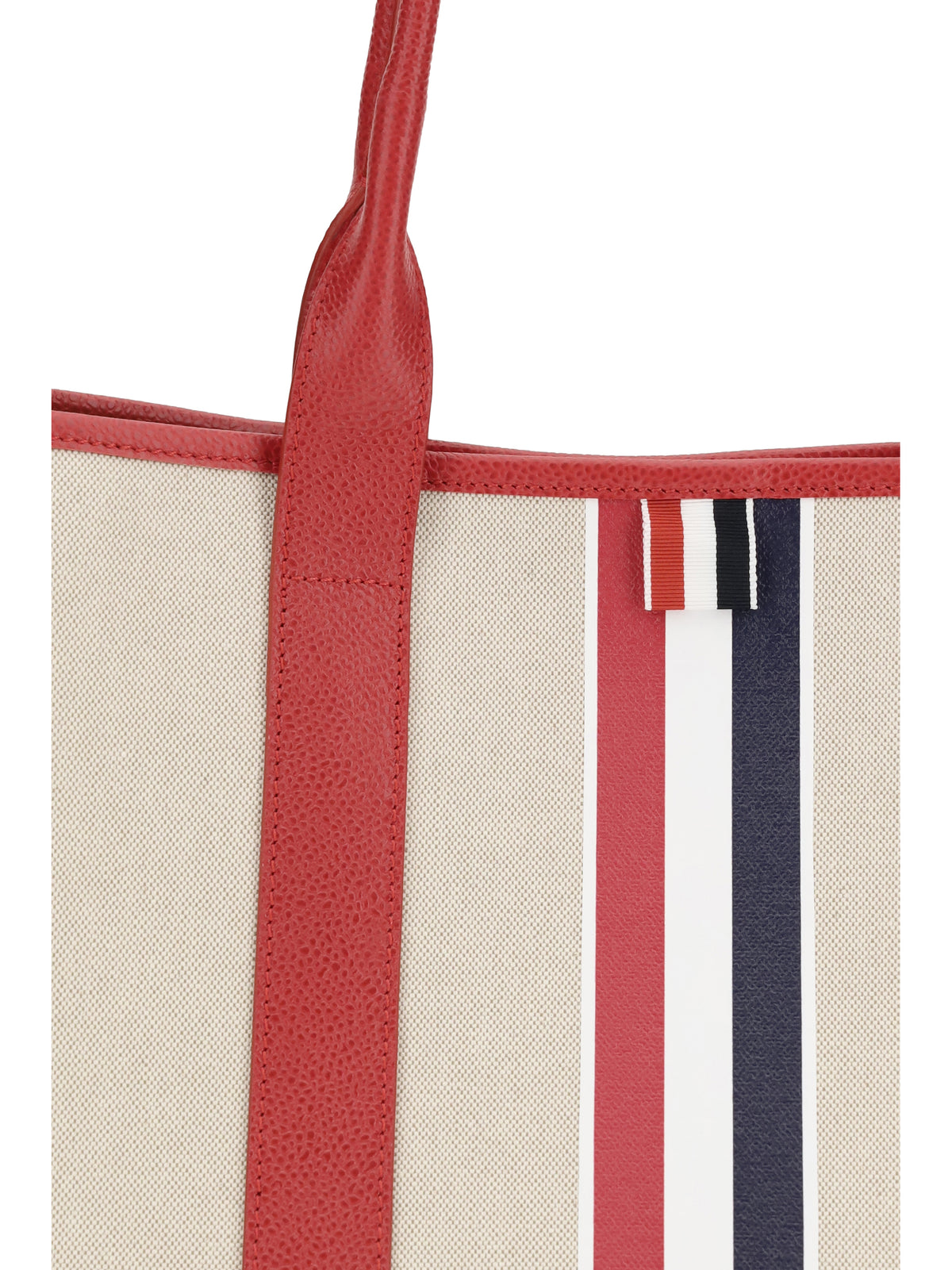 Thom Browne Men Canvas Tote Bag