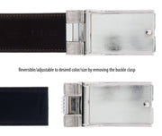 HS Collection HSB 4001  Black/Brown Reversible/Adjustable Mens Belt