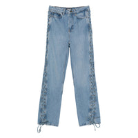 Rotate Rotate Blue Denim - Straight-Leg Jeans Women