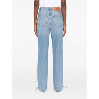 Rotate Rotate Blue Denim - Straight-Leg Jeans Women