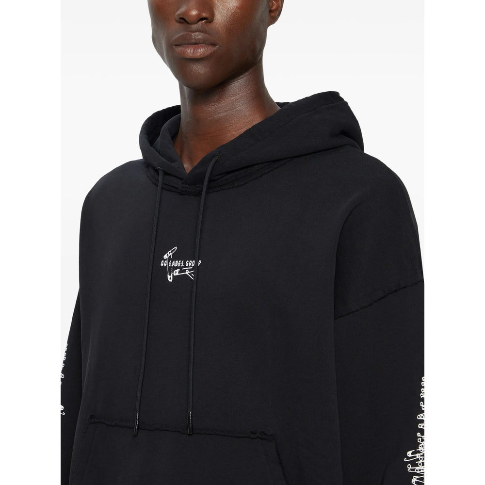 44 Label Group Black Sweaters & Knitwear - Hoodies Men