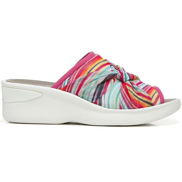Smile II Womens Slip On Wedge Sandals