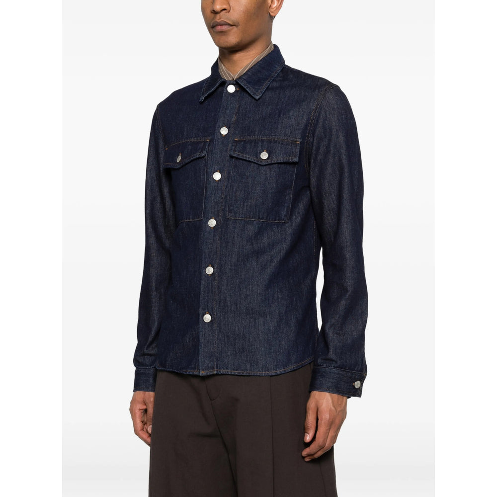 Dries Van Noten Blue Shirts Men