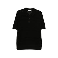 Dries Van Noten Black Polo Shirts Men