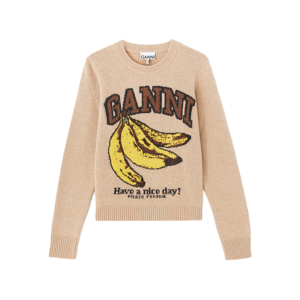 Ganni Ganni Neutrals Knitwear - Jumpers Women