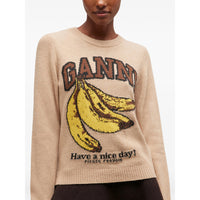 Ganni Ganni Neutrals Knitwear - Jumpers Women