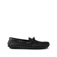 Prada Prada Black Boat Shoes Men
