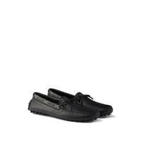 Prada Prada Black Boat Shoes Men