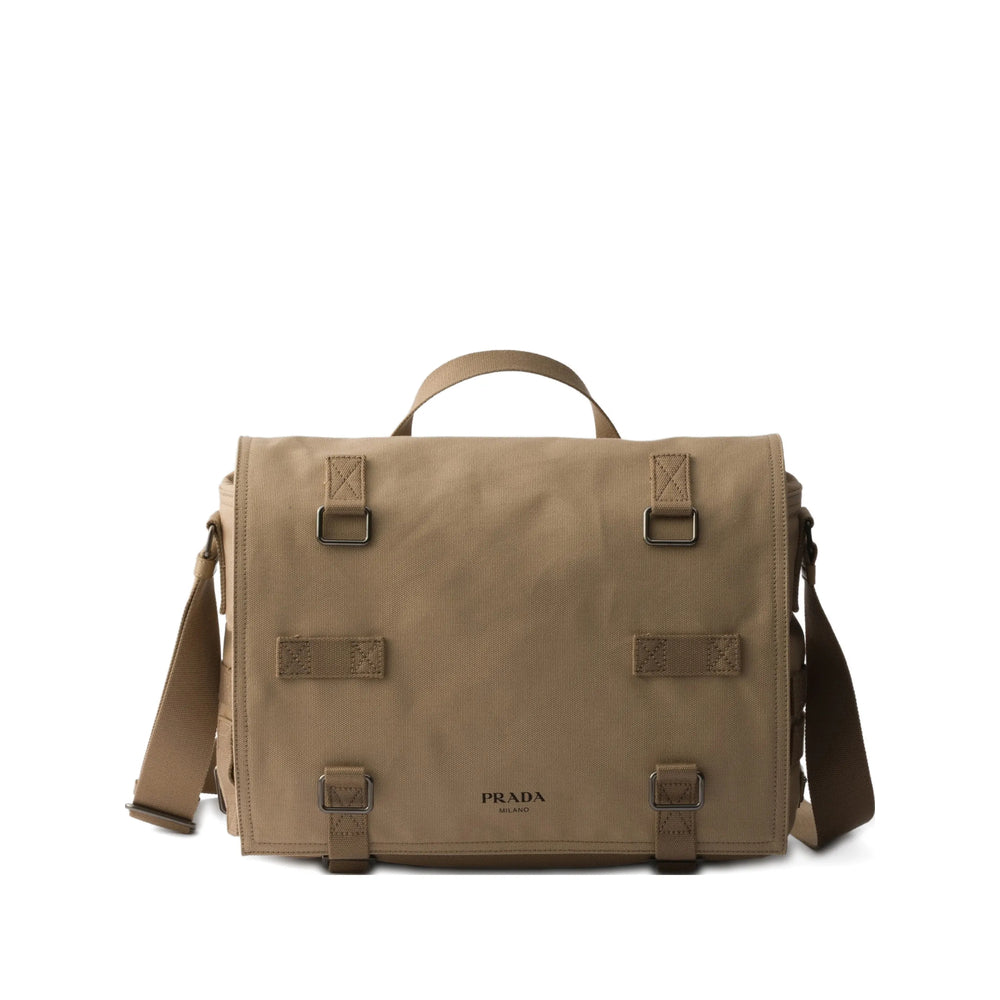 Prada Neutrals Messenger Bags Men