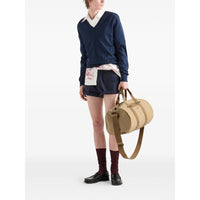Prada Neutrals Luggage & Holdalls Men