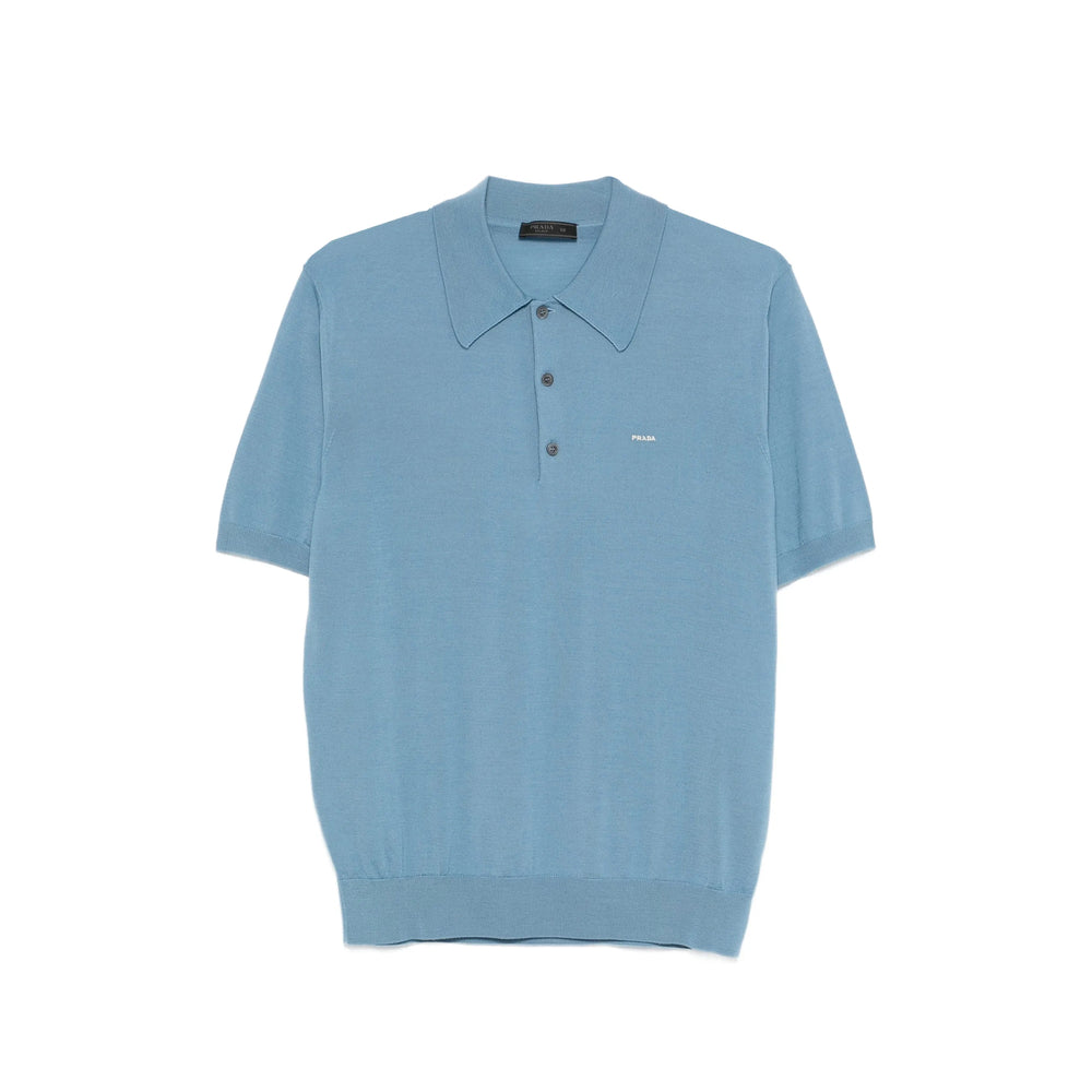 Prada Blue Polo Shirts Men