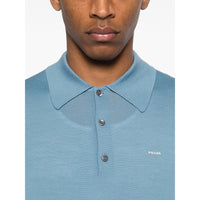 Prada Blue Polo Shirts Men