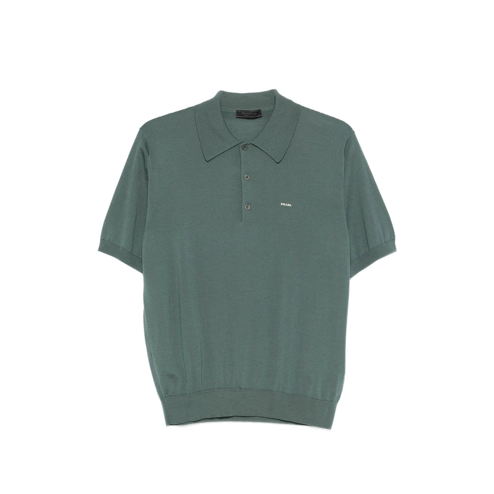 Prada Green Polo Shirts Men