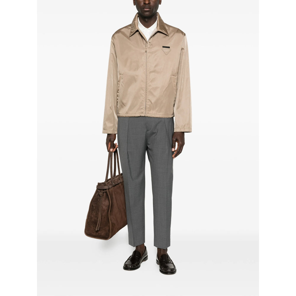 Prada Neutrals Jackets - Lightweight Jackets Men