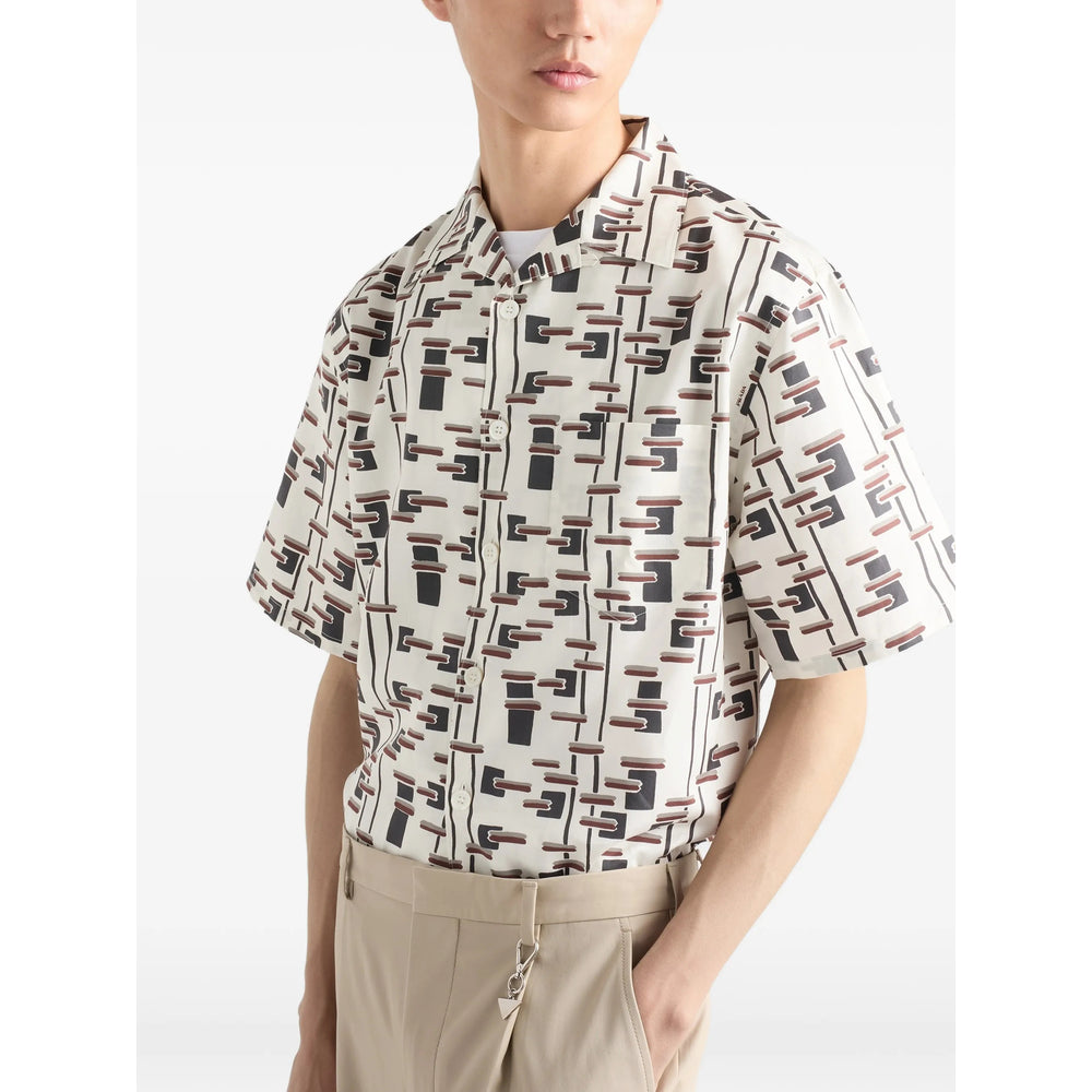 Prada Neutrals Shirts Men