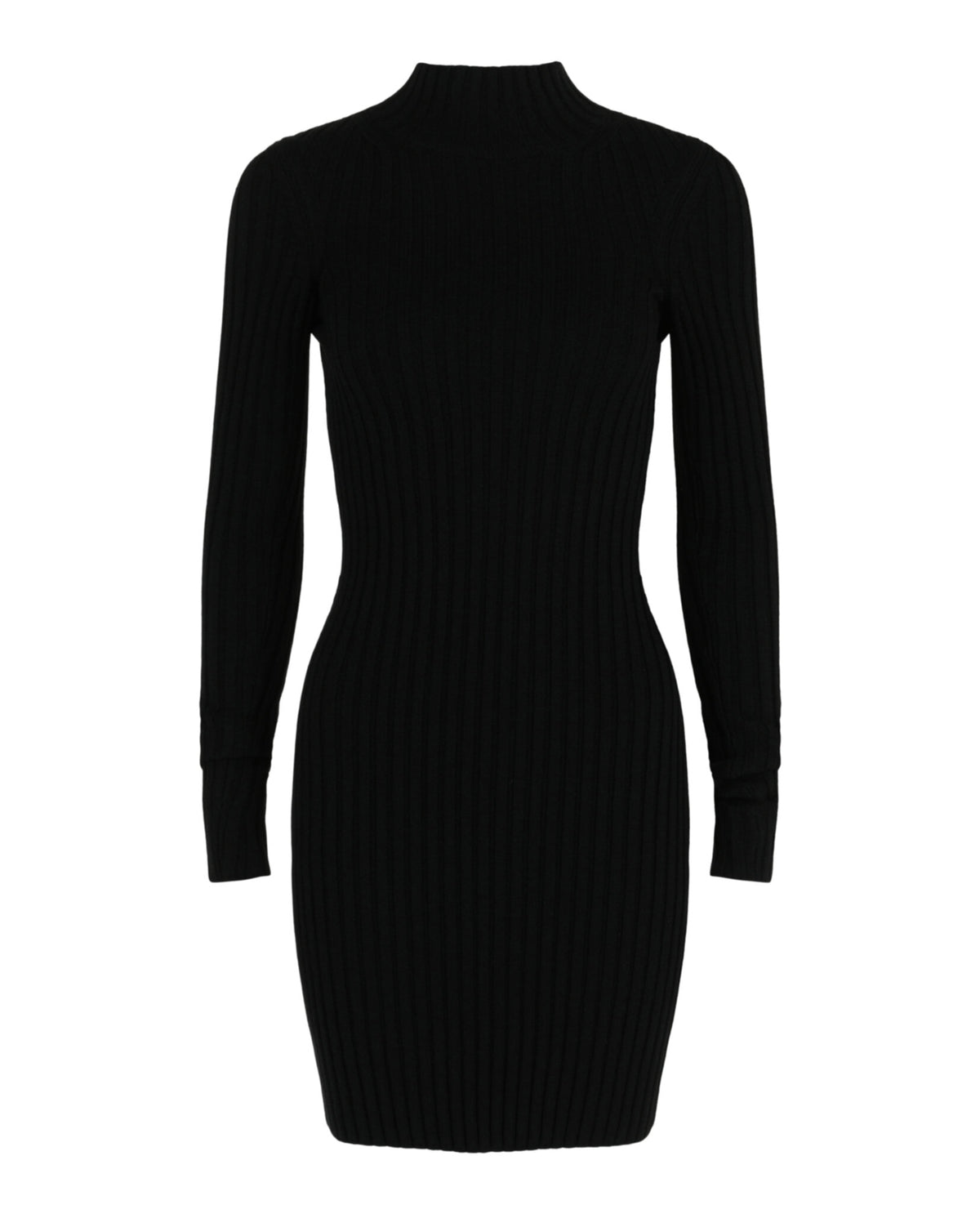 Balenciaga Womens Flat Knit Stretch Wool Mini Dress