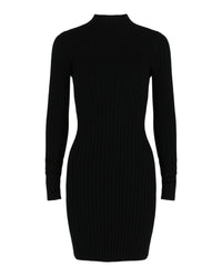 Balenciaga Womens Flat Knit Stretch Wool Mini Dress
