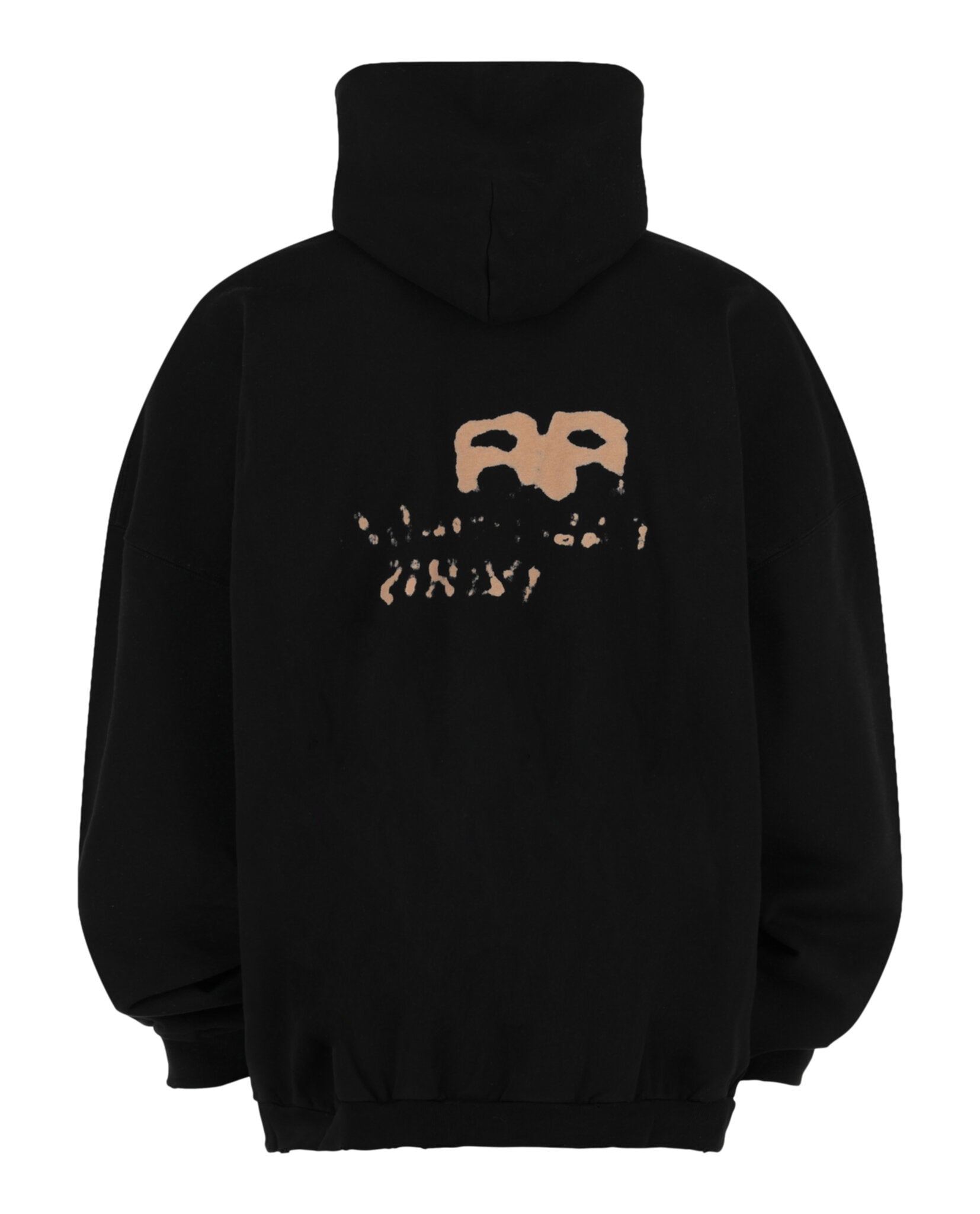 Balenciaga Mens Hand Drawn BB Icon Cotton Hoodie